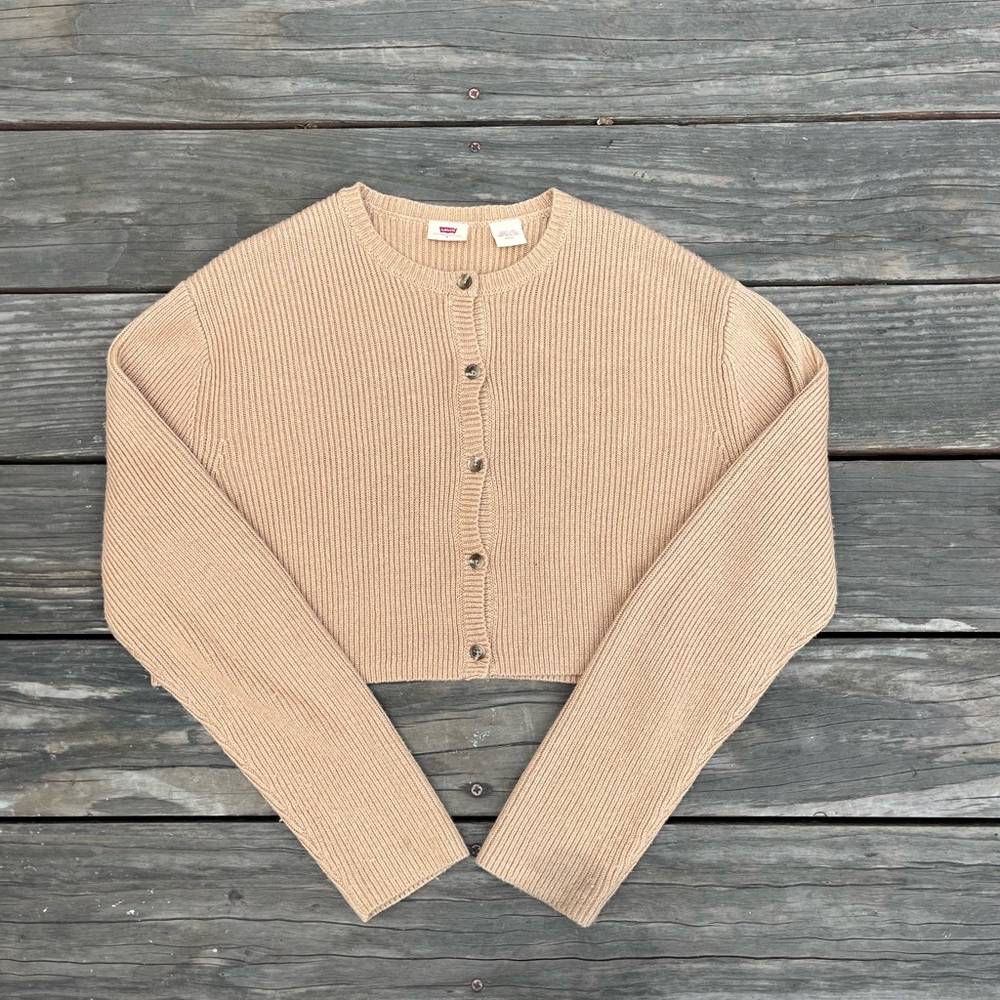 Levi’s Cropped Ribbed Norma Cardigan S